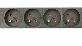 Gembird Rackmount power distribution unit (PDU) 8 FR sockets 1U 16A 3m Schuko plug