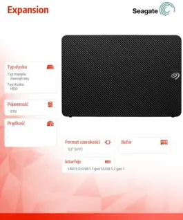 Seagate външен хард диск Expansion 8TB 3