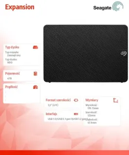 Seagate външен хард диск Expansion 4TB 3