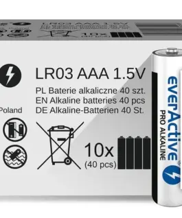 Alternative view от everActive BATTERIES LR03/AAA PRO ALKALINE SHRINK 4 PCS