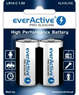 everActive BATTERIES LR14/C PRO AL KALINE BLISTER 2 PCS