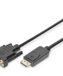 Digitus адаптер DisplayPort кабел with snap 1080p 60Hz FHD Type DP / DVI-D (24 + 1) M / M