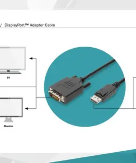 Digitus Displayport1.1a кабел 3m DP/DVI-D