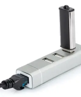 Digitus Hub 3-port USB3.0 Type C захранващ блок aluminum