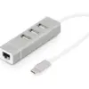 Digitus Hub 3-port USB3.0 Type C захранващ блок aluminum