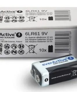 everActive BATTERY R9/6LR61 9V PRO ALKALINE 10 PCS