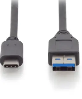 Digitus кабел за връзка USB 3.1 Gen.2 SuperSpeed + 10Gbps USB Type C / USB A M / M, Power Delivery черен 1m - Image 3