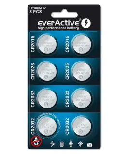 everActive LITHIUM BATTERIESкомплект 8 PCS CRMIX