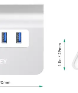 AUKEY Hub CB-H5 USB aluminum | 4xUSB 3.0 | 5Gbps