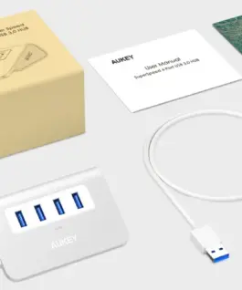 AUKEY Hub CB-H5 USB aluminum | 4xUSB 3.0 | 5Gbps