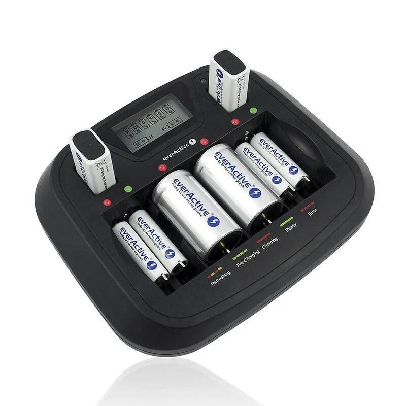 Зарядно у-во Universal Charger NIMH R6,03,14,20,22 с микропроцесор NC900U EVERACTIVE - Image 3