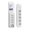 Qoltec Power strip 5 sockets 1.8m бял
