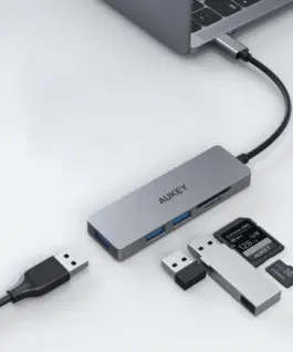 AUKEY AUKEY CB-C63 aluminium HUB USB-C Ultra Slim 4i