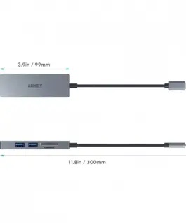 AUKEY AUKEY CB-C63 aluminium HUB USB-C Ultra Slim 4i
