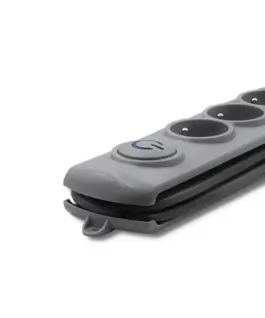 Qoltec Surge protector Quick Switch 6 sockets 3m gray