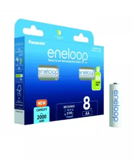 Panasonic Eneloop Aku. AA 2000 mAh 8 pcs BK-3MCDE/8BE