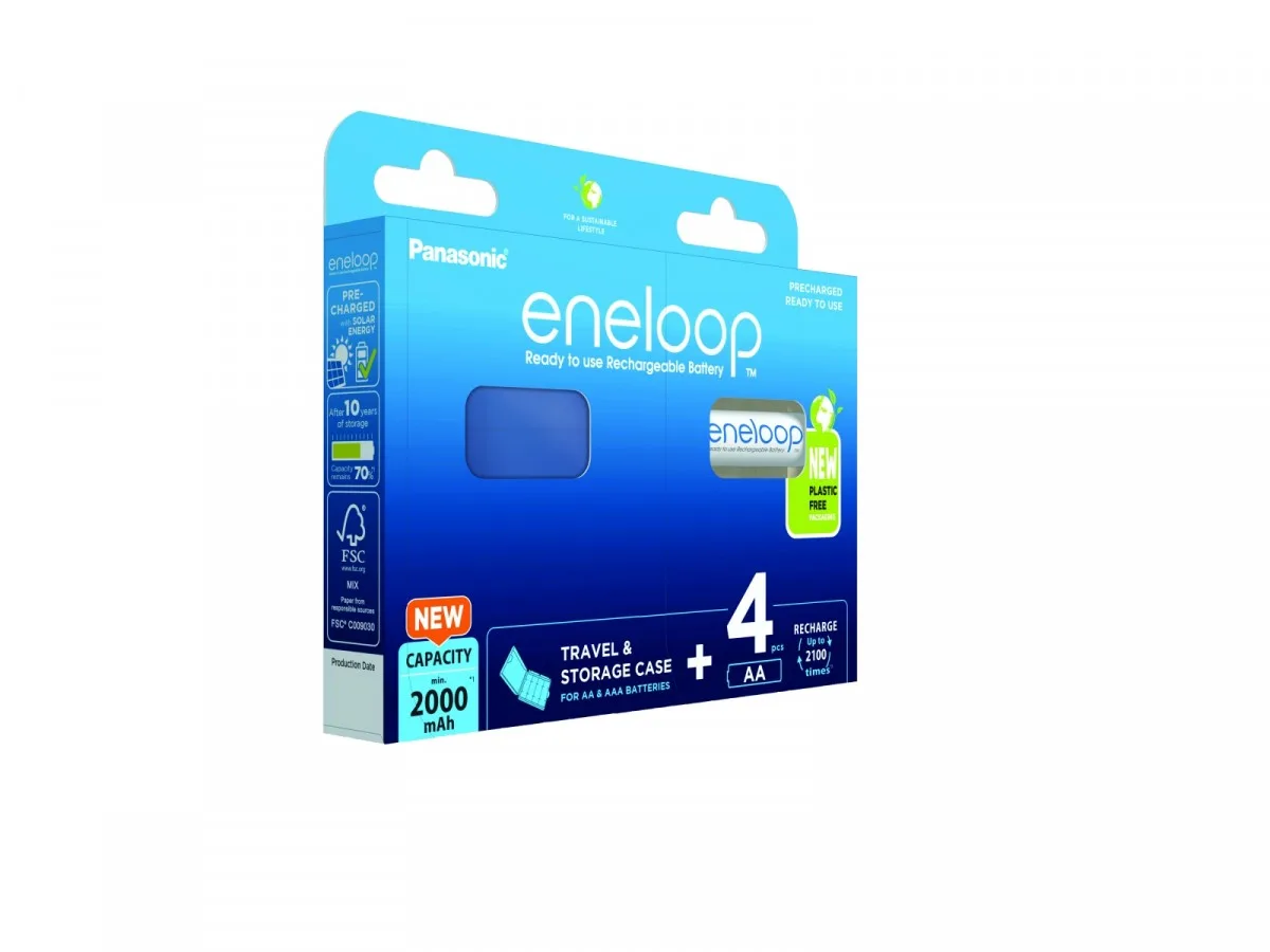 Panasonic Eneloop aku. AA 2000 mAh 4pcs. BK-3MCDEC4BE