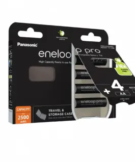 Alternative view от Panasonic Eneloop PRO aku. AA 2500 mAh 4 pcs+box BK-3HCDEC