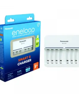 Panasonic Eneloop зарядно BQ-CC63E with space for 8 aku.