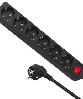 Maclean Socket box 6-way 5m MCE195G