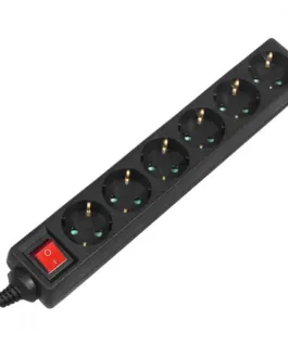 Alternative view of Maclean Socket box 6-way 5m MCE195G