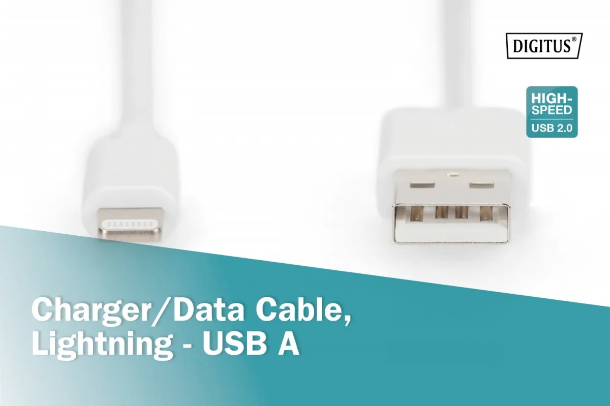 Digitus Lightning to USB-A кабел DB-600106-020-W - Image 5