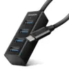AXAGON MINI hub HUE-M1C 4x USB3.2 Gen 1 metal 20cm USB-C кабел