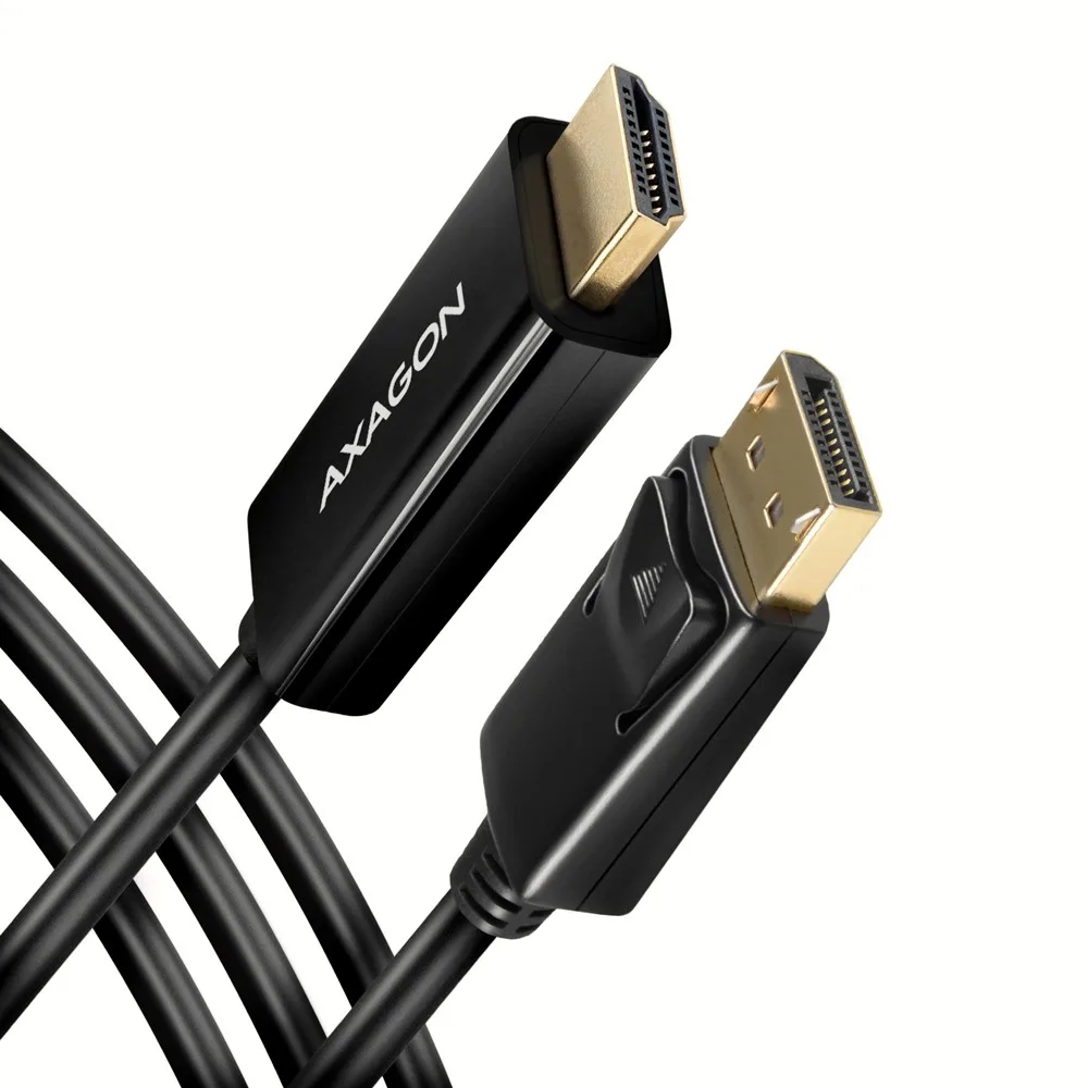 AXAGON DisplayPort > HDMI 1.4 кабел 1.8m 4K/30Hz RVD-HI14C2