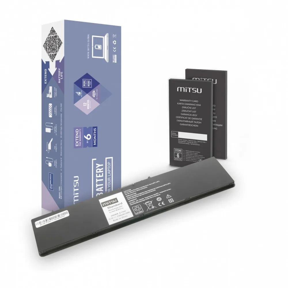 Mitsu Battery for Dell E7440 3100mAh(34Wh) 11.1-10.8V