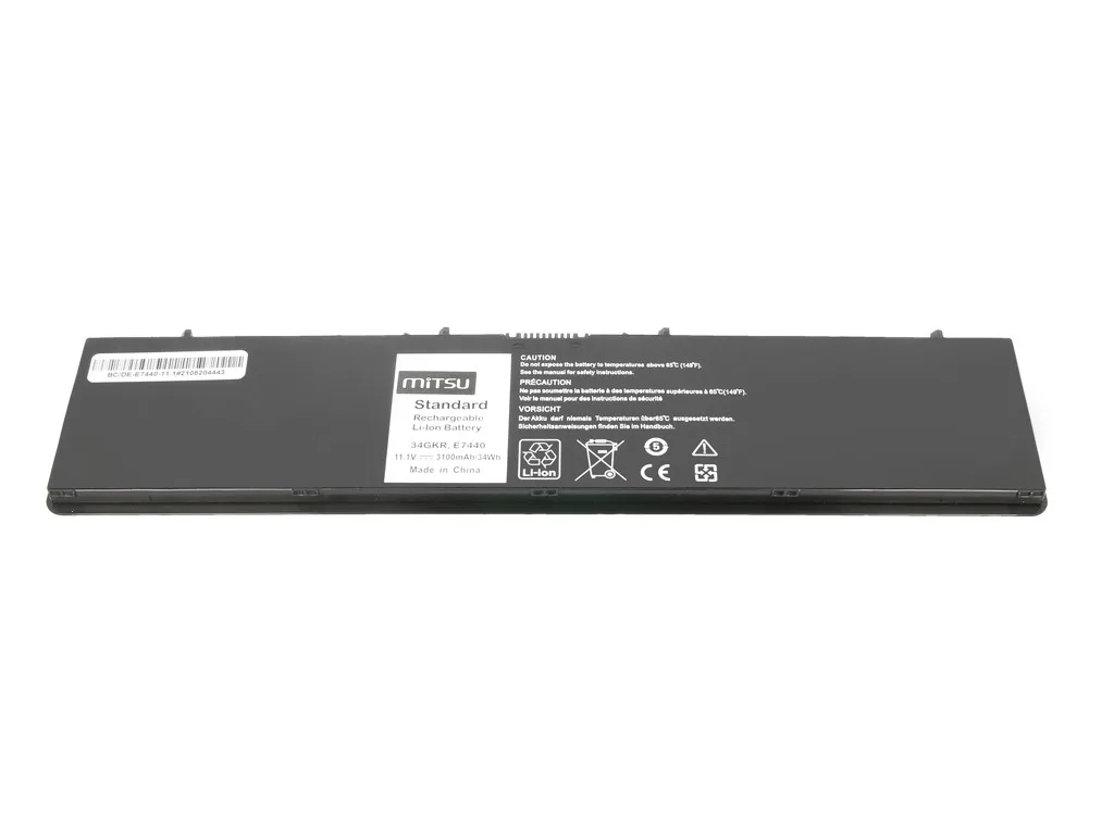 Mitsu Battery for Dell E7440 3100mAh(34Wh) 11.1-10.8V - Image 2