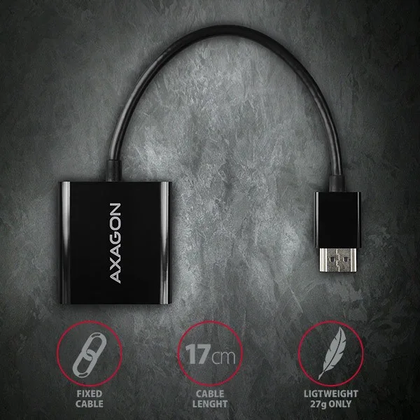 AXAGON адаптер, HDMI -> VGA FullHD RVH-VGN - Image 5