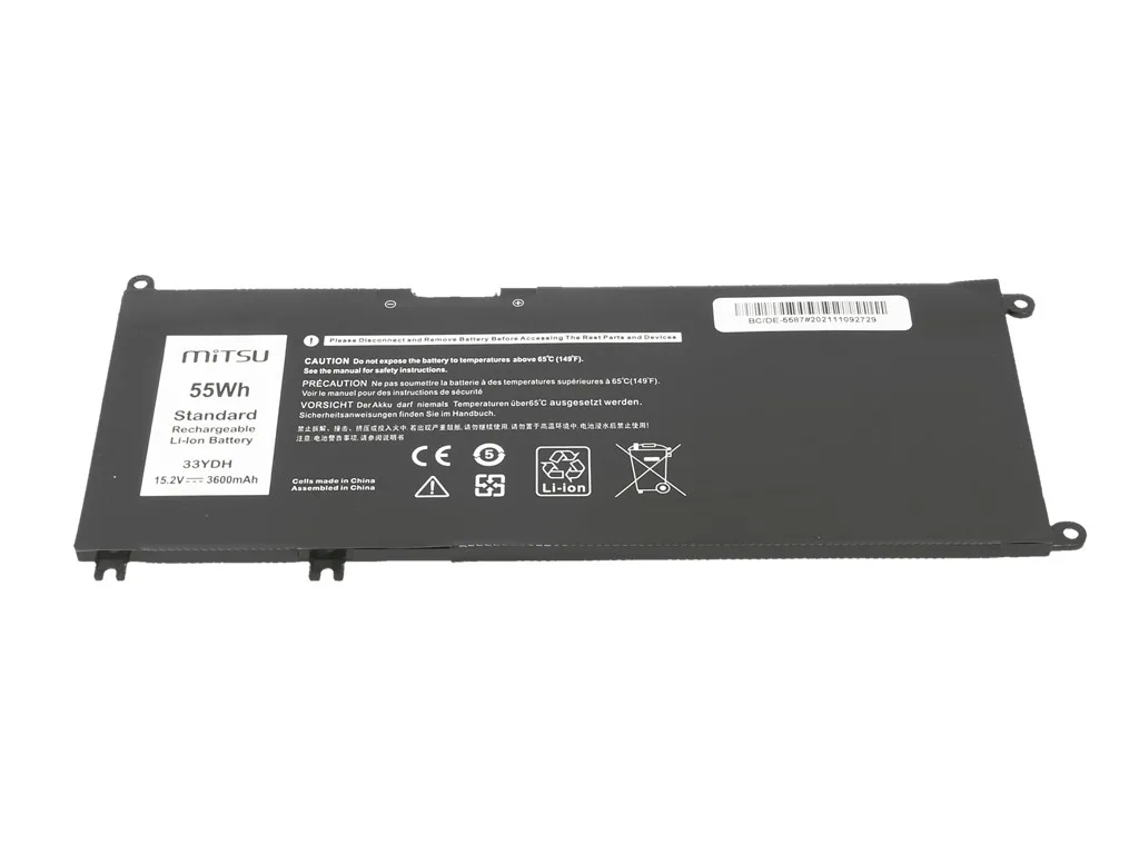 Mitsu Battery for Dell Inspiron 15 5587, 7588 3600 mAh (55 Wh) 15.2 Volt - Image 2