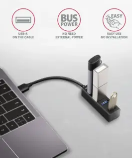 AXAGON MINI hub HUE-M1A 4x USB3.2 Gen 1