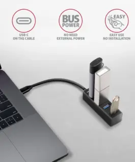 AXAGON MINI hub HUE-M1C 4x USB3.2 Gen 1