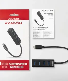 AXAGON MINI hub HUE-M1C 4x USB3.2 Gen 1