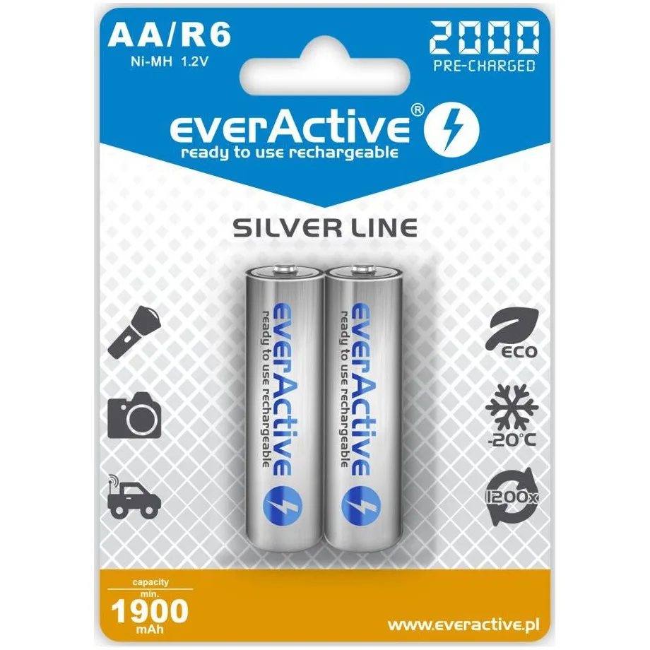 everActive BATTERIES R6/AA 2000 mA H BLISTER 2 PCS.