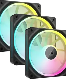 Вентилатор комплект 3 бр.Corsair Fan LX120 RGB / CO-9051026-WW Black 3-Pack - PN