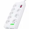 EVER Surge protector Home 2m 8 outlets