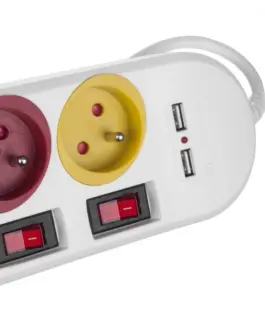 Maclean Power strip 4 sockets 2xUSB Maclean MCE229W