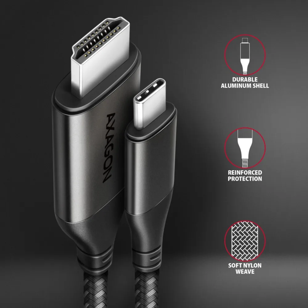 AXAGON AXAGON RVC-HI2MC USB-C to HDMI 2.0 адаптер 4K - Image 3