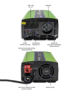 Qoltec Pure Sine Wave Inverter Monolith