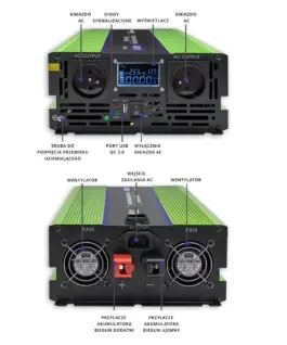 Qoltec Pure Sine Wave Inwerter Monolith