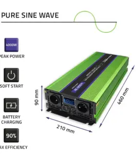 Qoltec Pure Sine Wave Inwerter Monolith