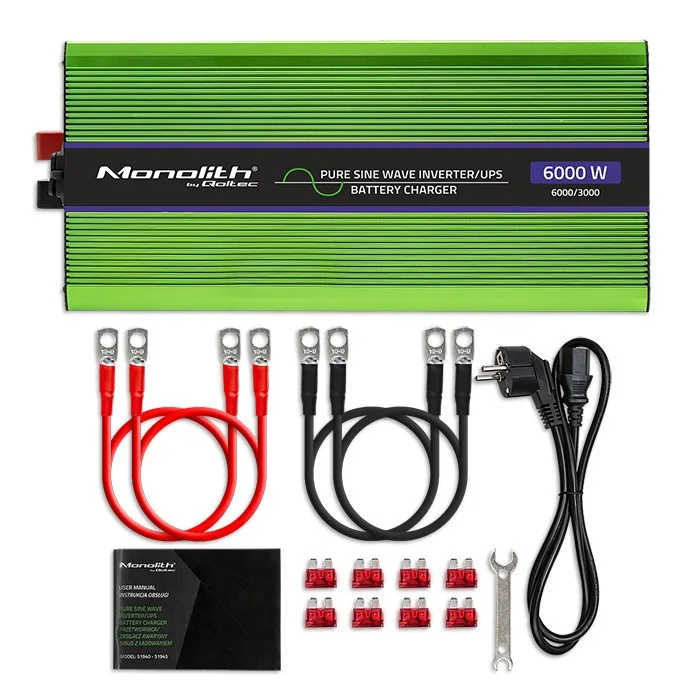 Qoltec Pure Sine Wave Inverter Monolith, 3000W, 6000W - Image 8