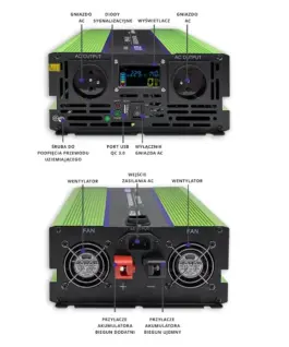 Qoltec Pure Sine Wave Inverter Monolith