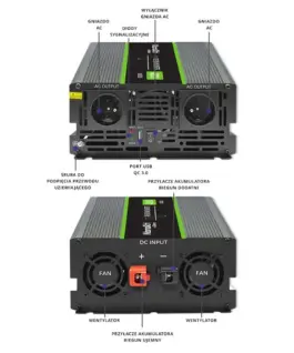 Qoltec Pure Sine Wave Inverter Monolith