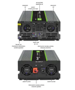 Qoltec Pure Sine Wave Inverter Monolith