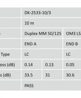 Digitus Patchcord MM LC/LC OM3 DK-2533-10/3