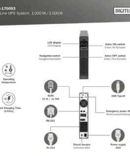 Digitus UPS Online Rack DN-170093