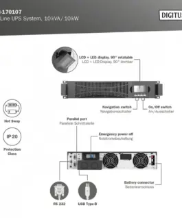 Digitus UPS Online Rack DN-170107 - Image 4
